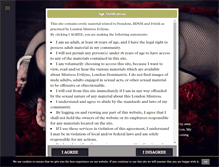 Tablet Screenshot of mistress-evilyne.com